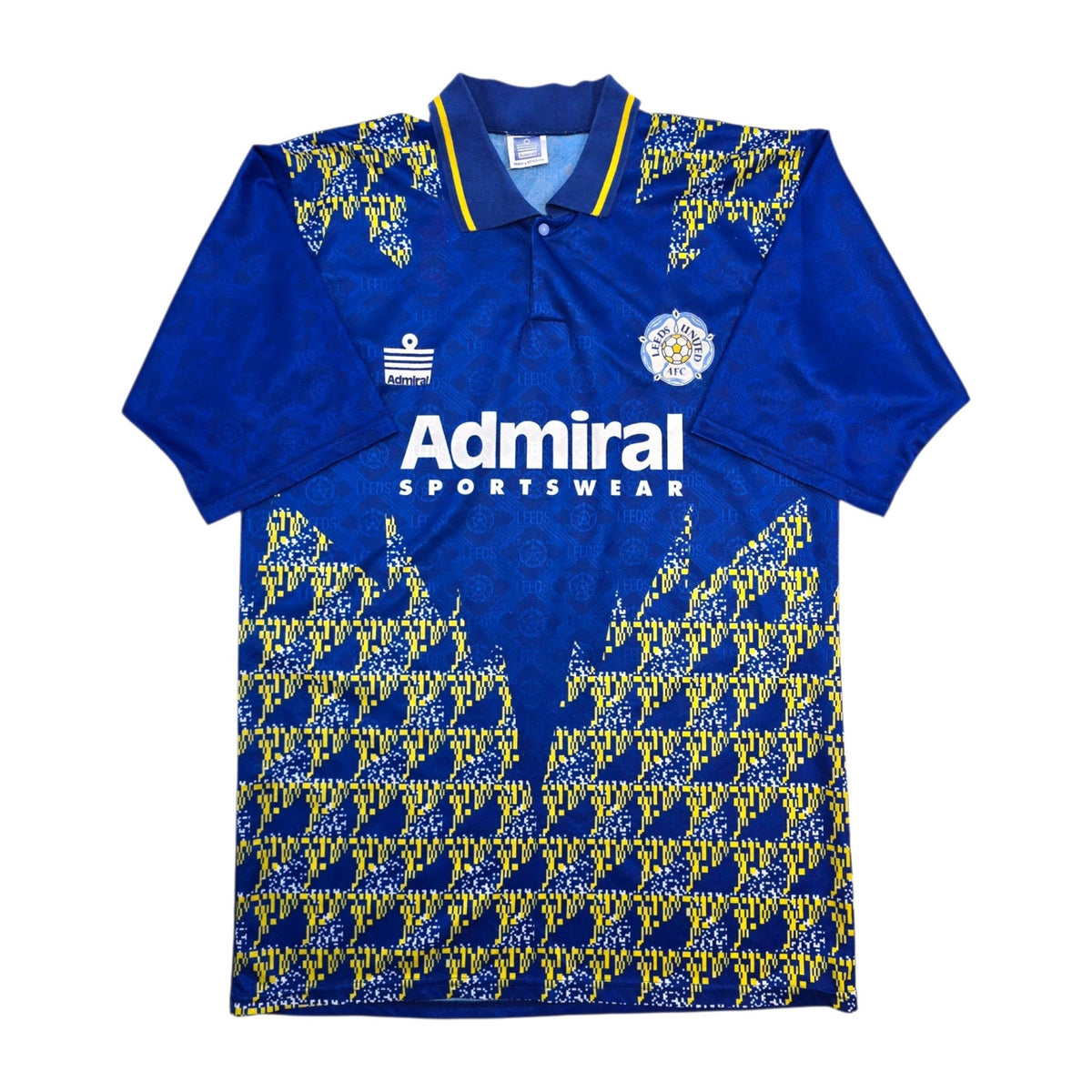 1992/93 Leeds United Away Football Shirt (M) Admiral