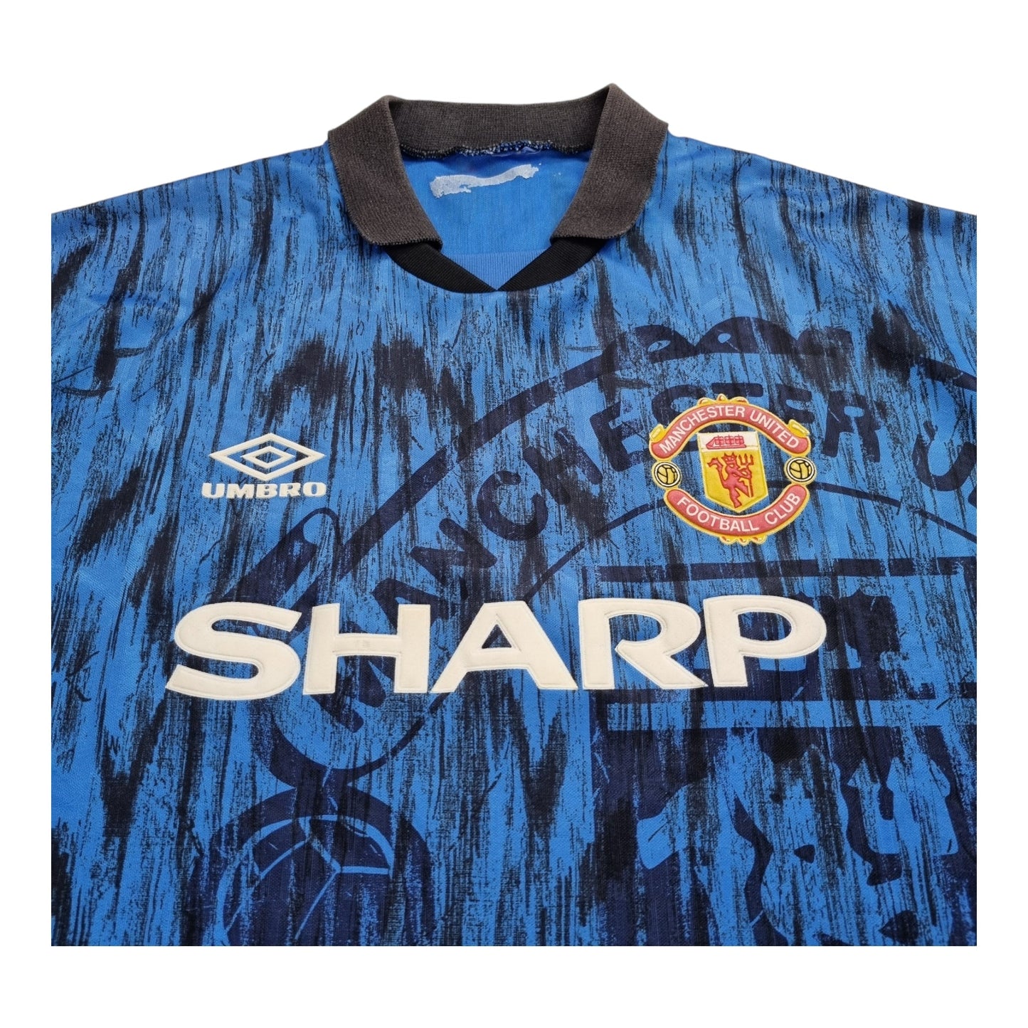 1992/93 Manchester United Away Football Shirt (L) Umbro