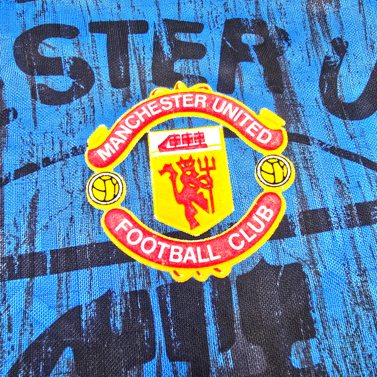 1992/93 Manchester United Away Football Shirt (M) Umbro