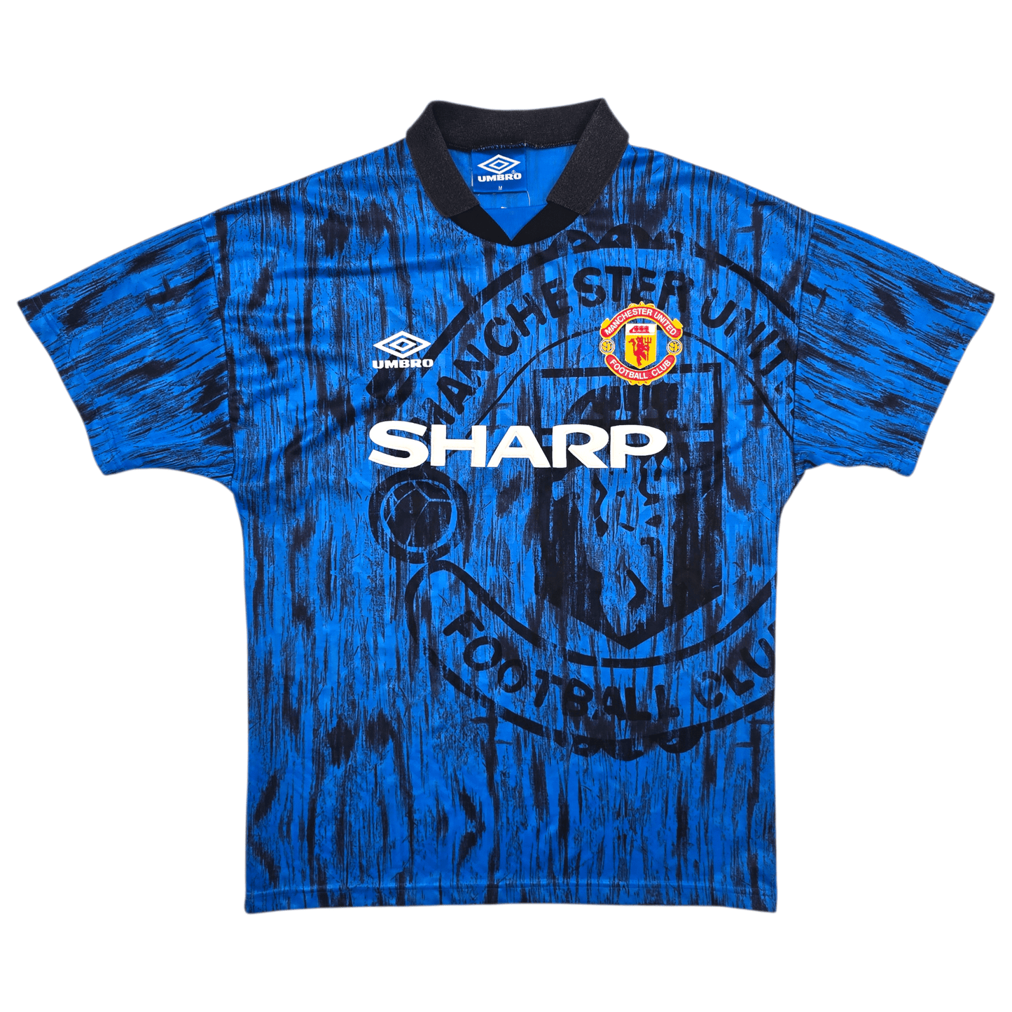 1992/93 Manchester United Away Football Shirt (M) Umbro