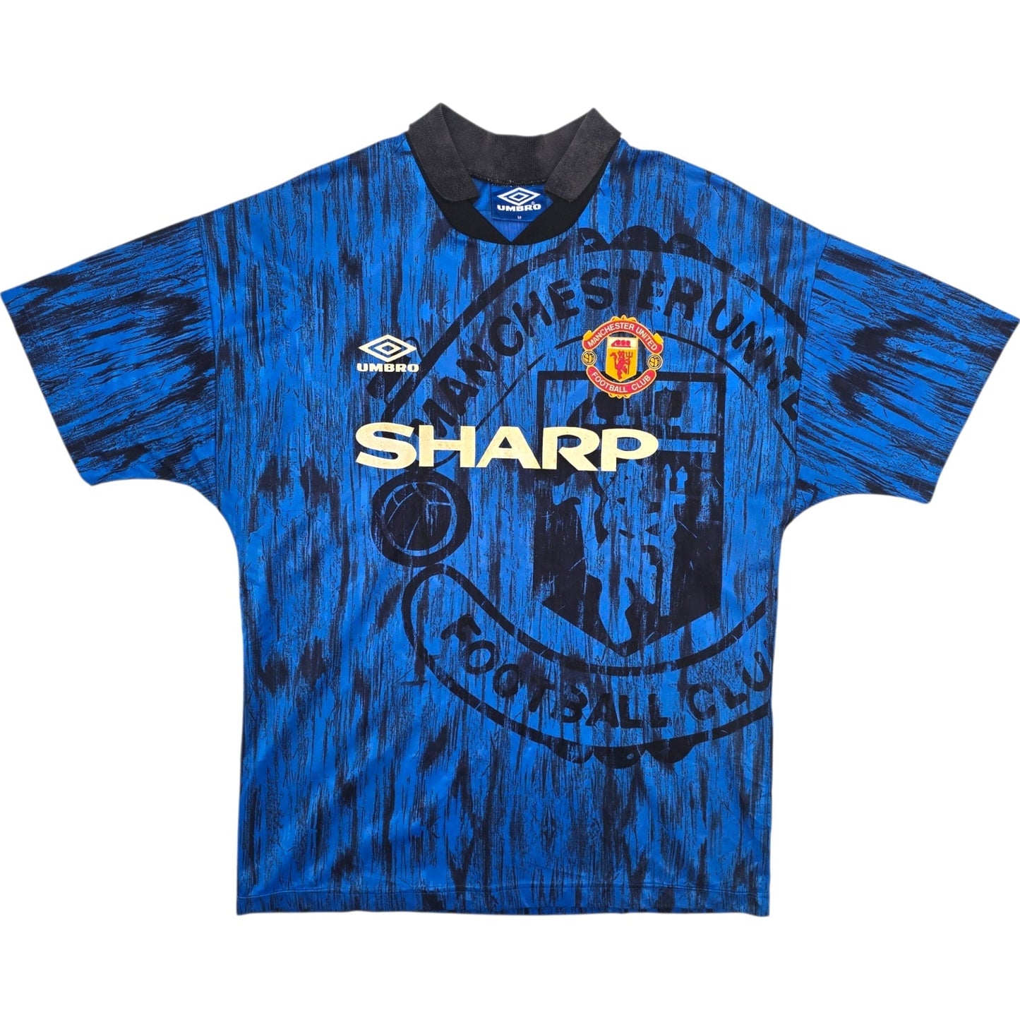 1992/93 Manchester United Away Football Shirt (M) Umbro