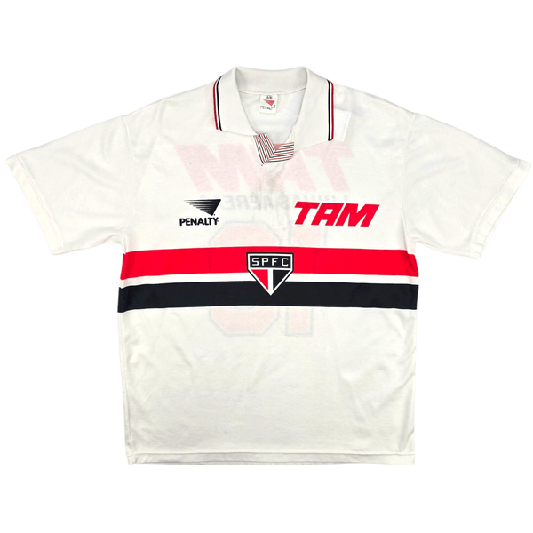 1992/93 Sao Paulo Home Football Shirt (XL) Penalty #10 (Rai)