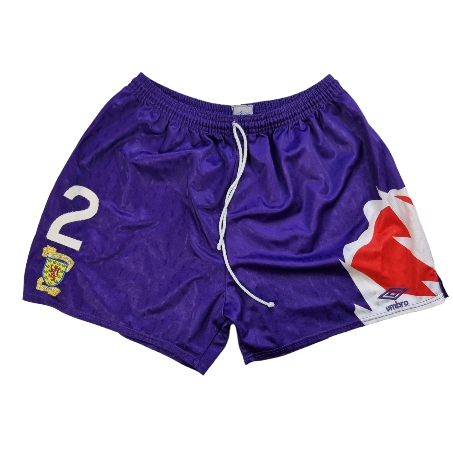 1992/93 Scotland Away Football Shorts (L) Umbro #2 Gough