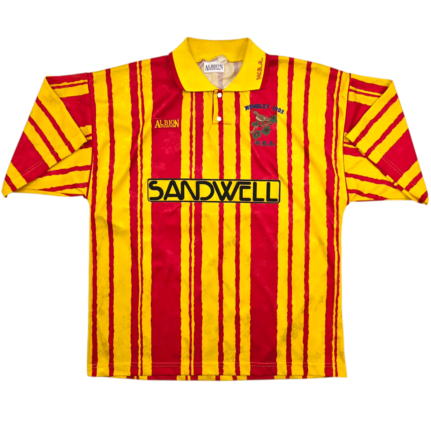 1992/93 West Bromwich Albion Away Football Shirt (L) Albion Collection