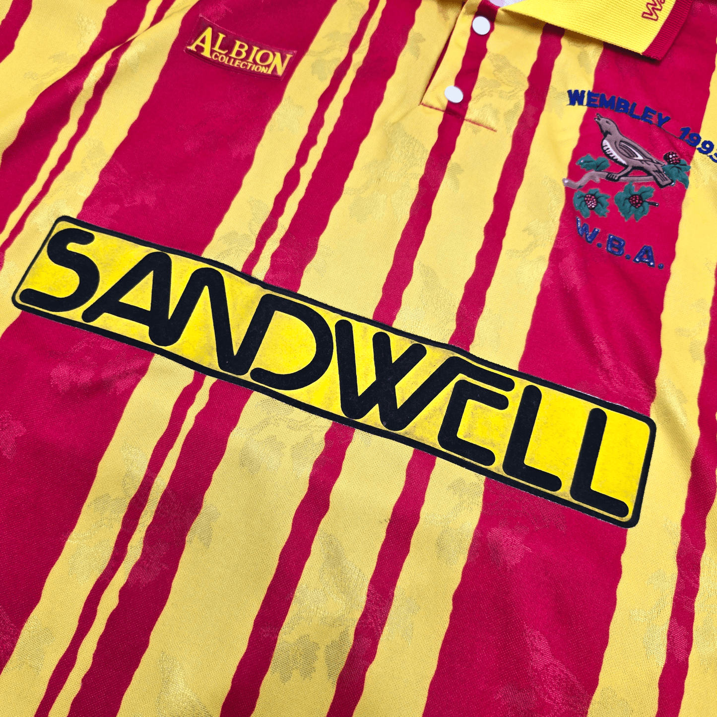 1992/93 West Bromwich Albion Away Football Shirt (L) Albion Collection