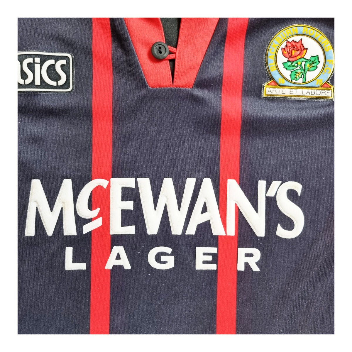 1992/94 Blackburn Rovers Away Football Shirt (S) Asics