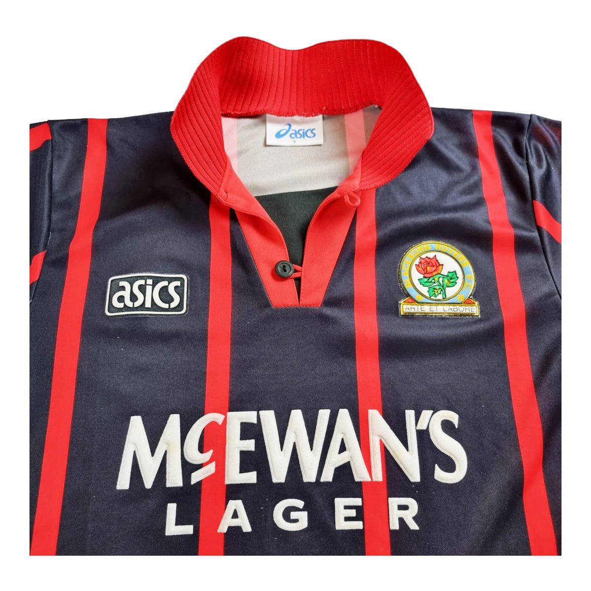 1992/94 Blackburn Rovers Away Football Shirt (S) Asics