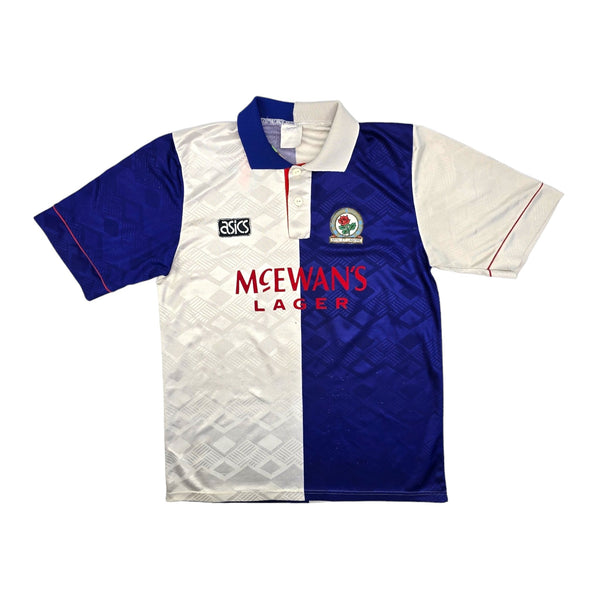 1992/94 Blackburn Rovers Home Football Shirt (M) Asics