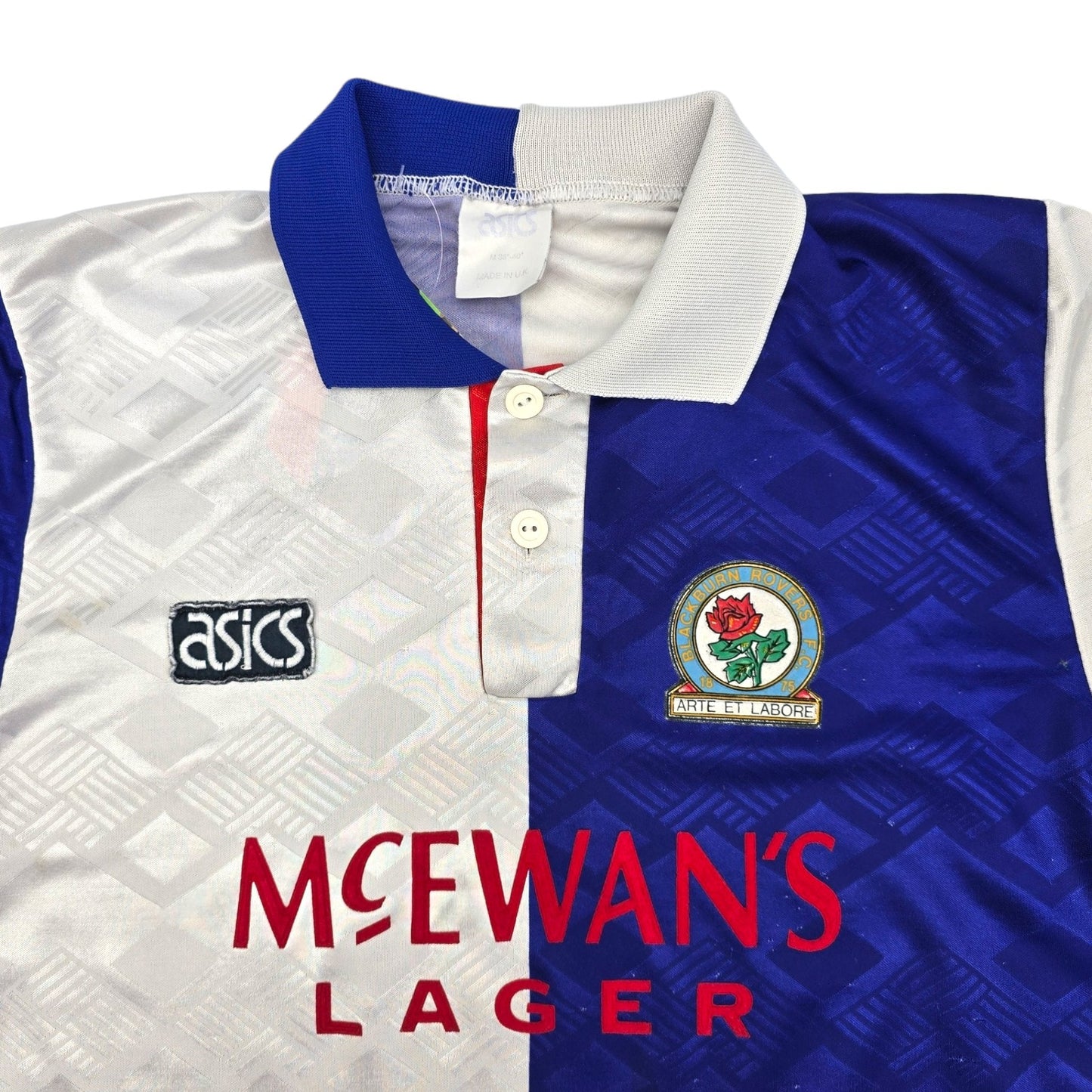 1992/94 Blackburn Rovers Home Football Shirt (M) Asics
