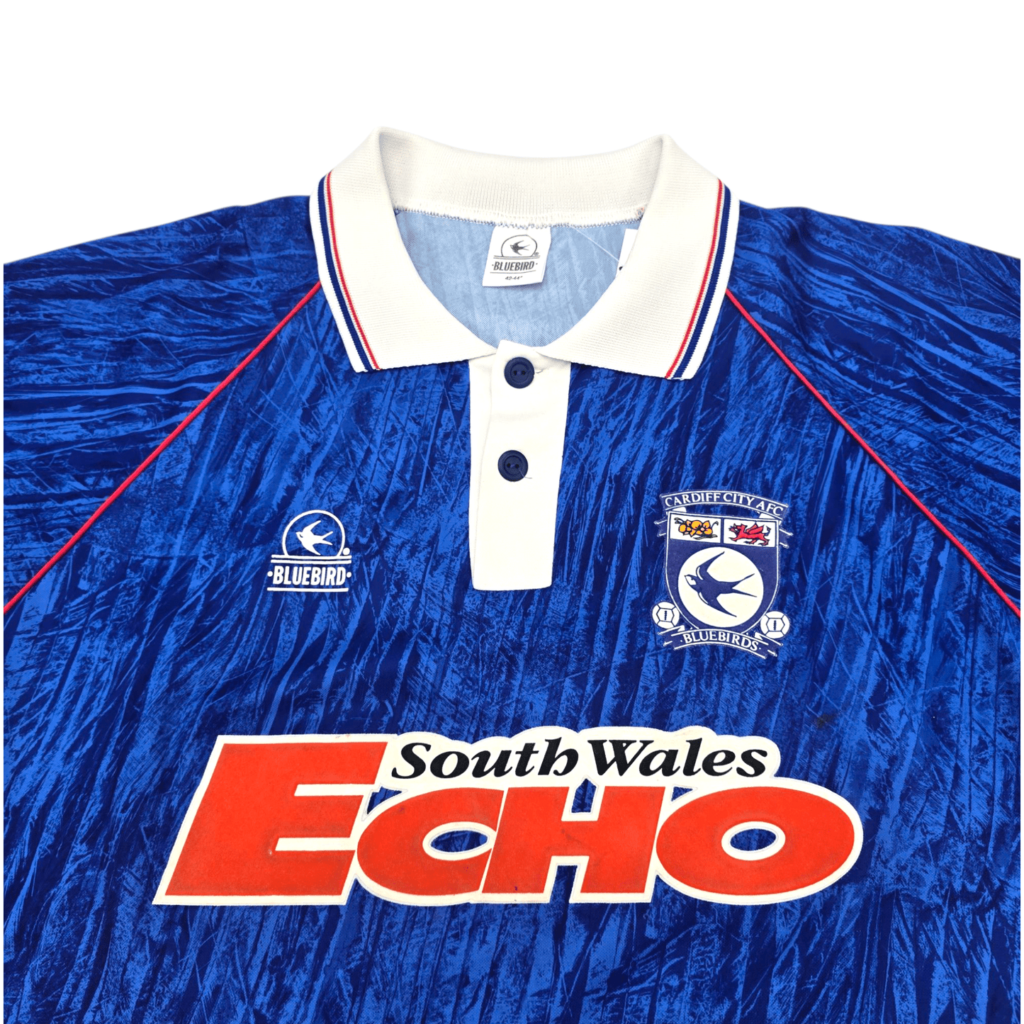 1992/94 Cardiff City Home Football Shirt (L) Bluebird