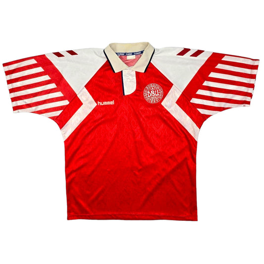 1992/94 Denmark Home Football Shirt (XL) Hummel