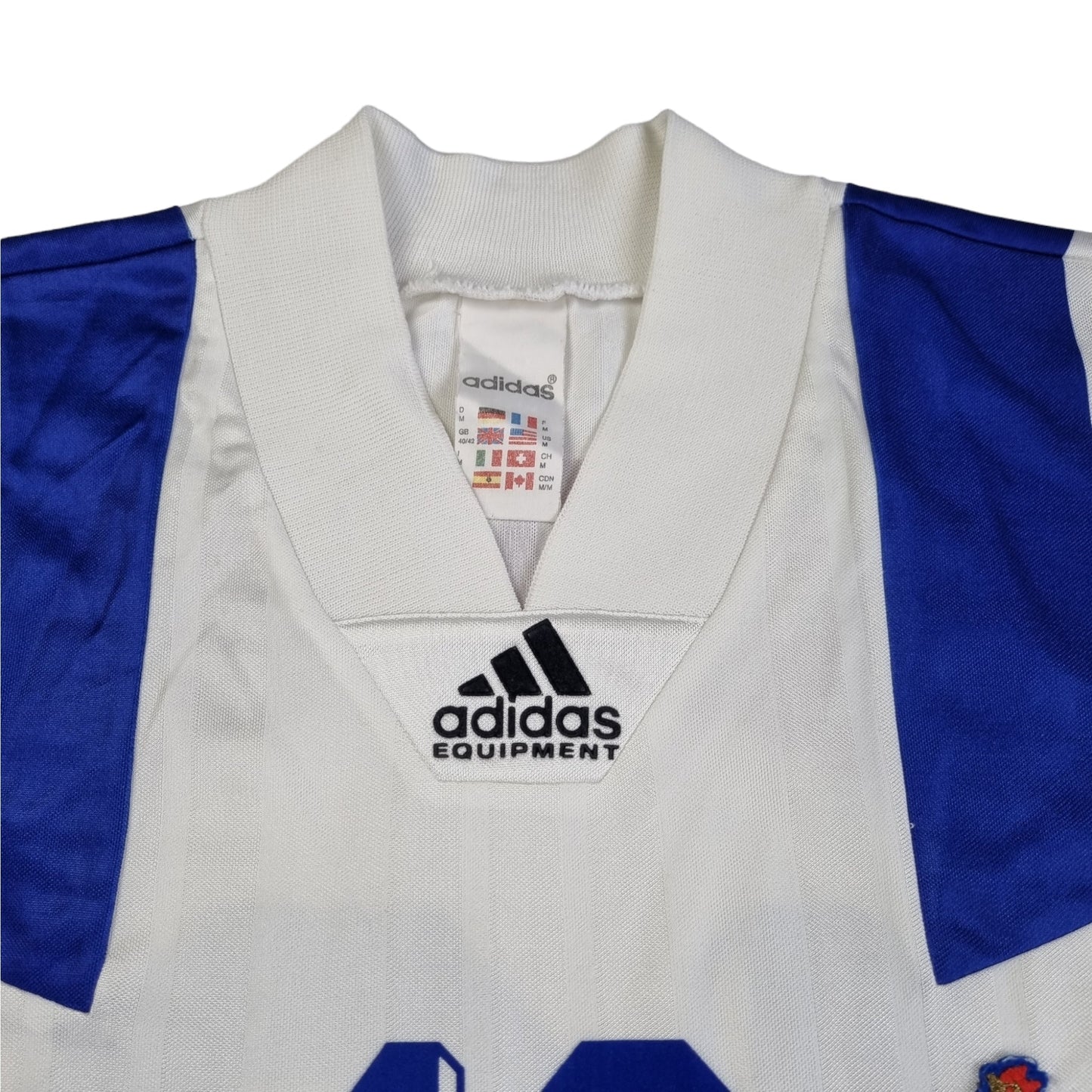 1992/94 France Away Football Shirt (M) Adidas #18 Cantona