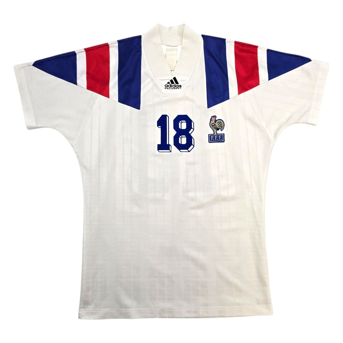 1992/94 France Away Football Shirt (S) Adidas #18 Cantona
