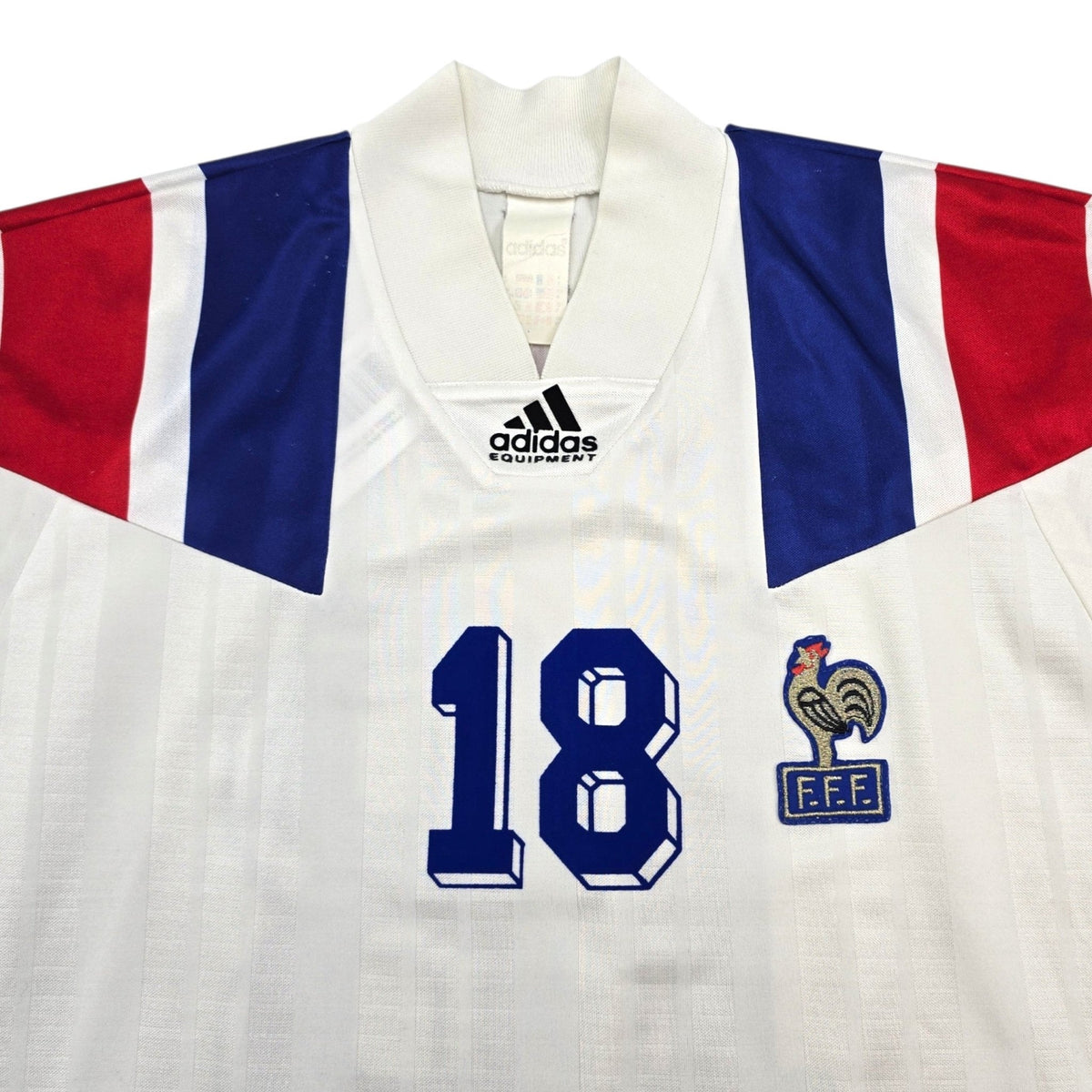1992/94 France Away Football Shirt (S) Adidas #18 Cantona