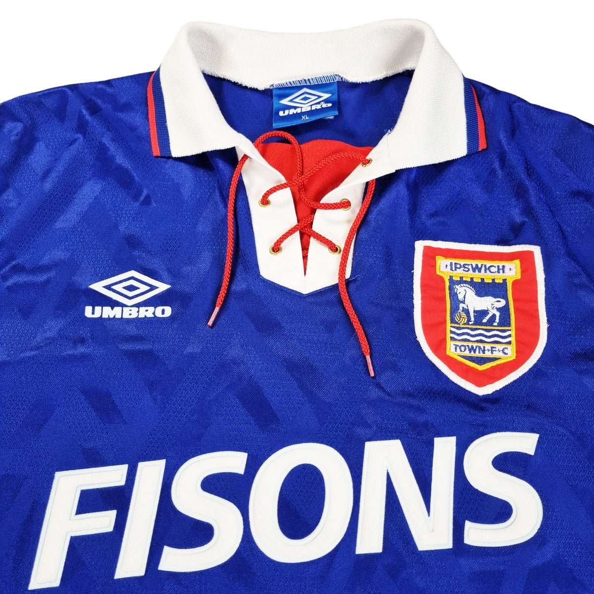 1992/94 Ipswich Town Home Football Shirt (XL) Umbro #9 Guentchev