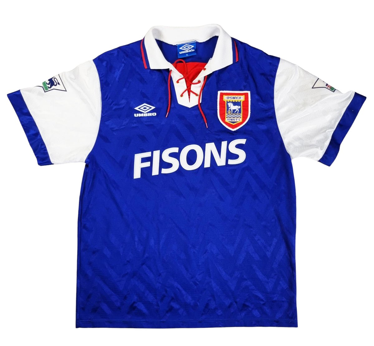 1992/94 Ipswich Town Home Football Shirt (XL) Umbro #9 Guentchev