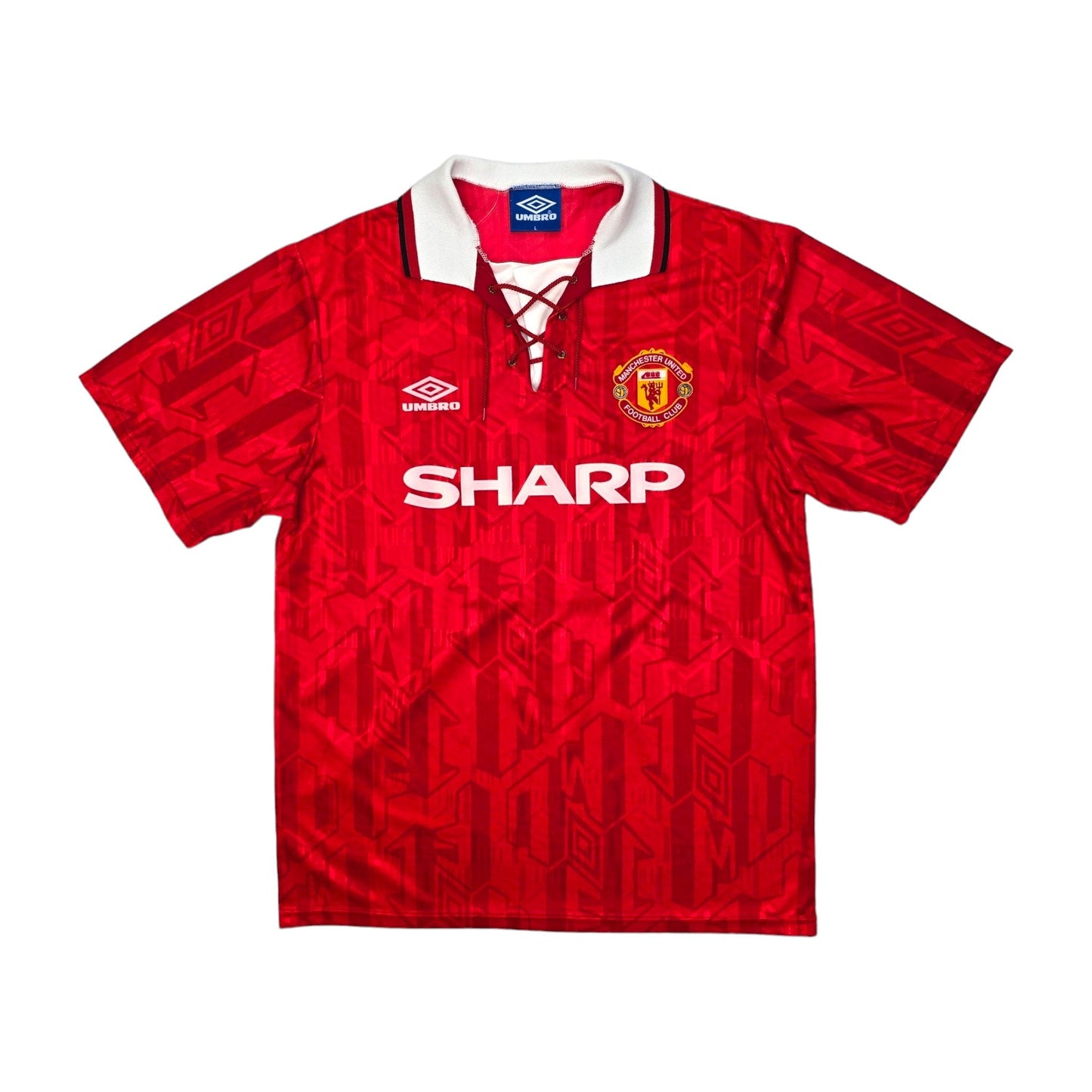1992/94 Manchester United Home Football Shirt (L) Umbro #11 Giggs