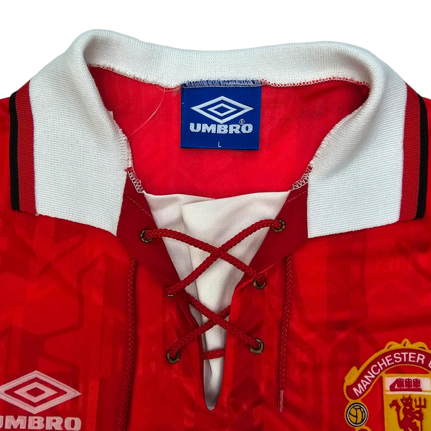 1992/94 Manchester United Home Football Shirt (L) Umbro #11 Giggs