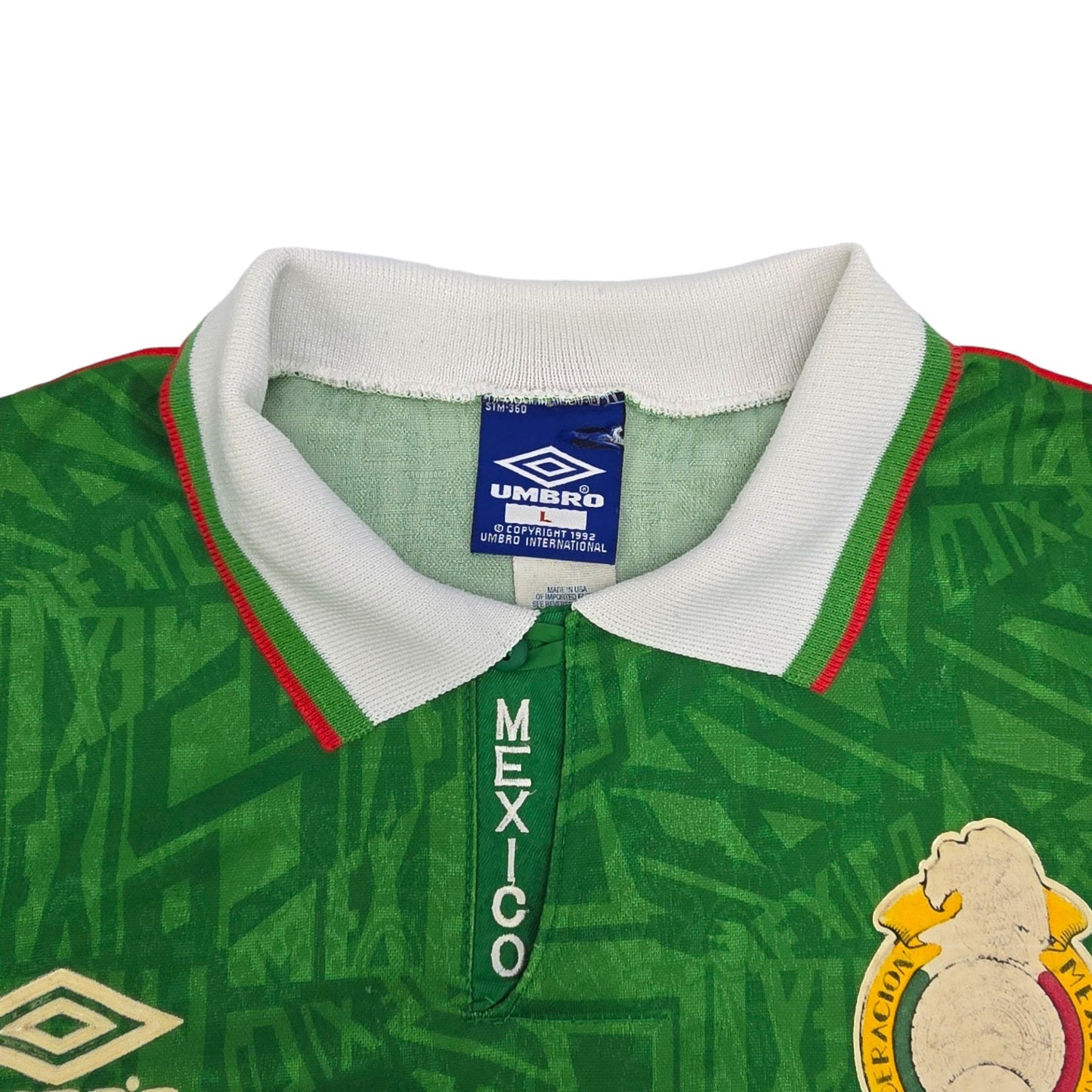 1992/94 Mexico Home Football Shirt (L) Umbro