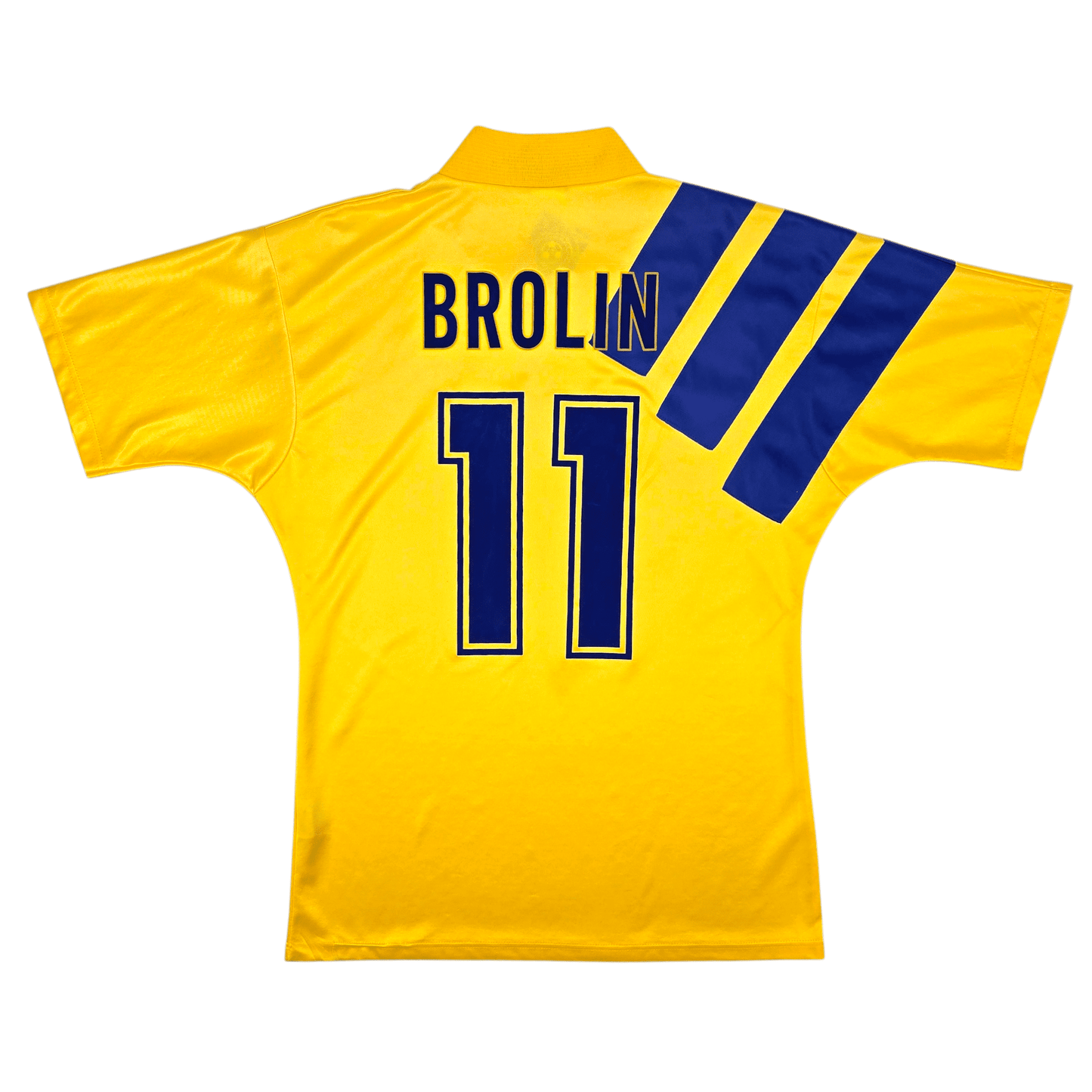 1992/94 Sweden Home Football Shirt (M) Adidas #11 Brolin