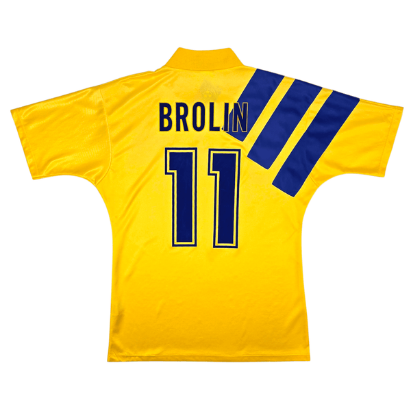 1992/94 Sweden Home Football Shirt (M) Adidas #11 Brolin