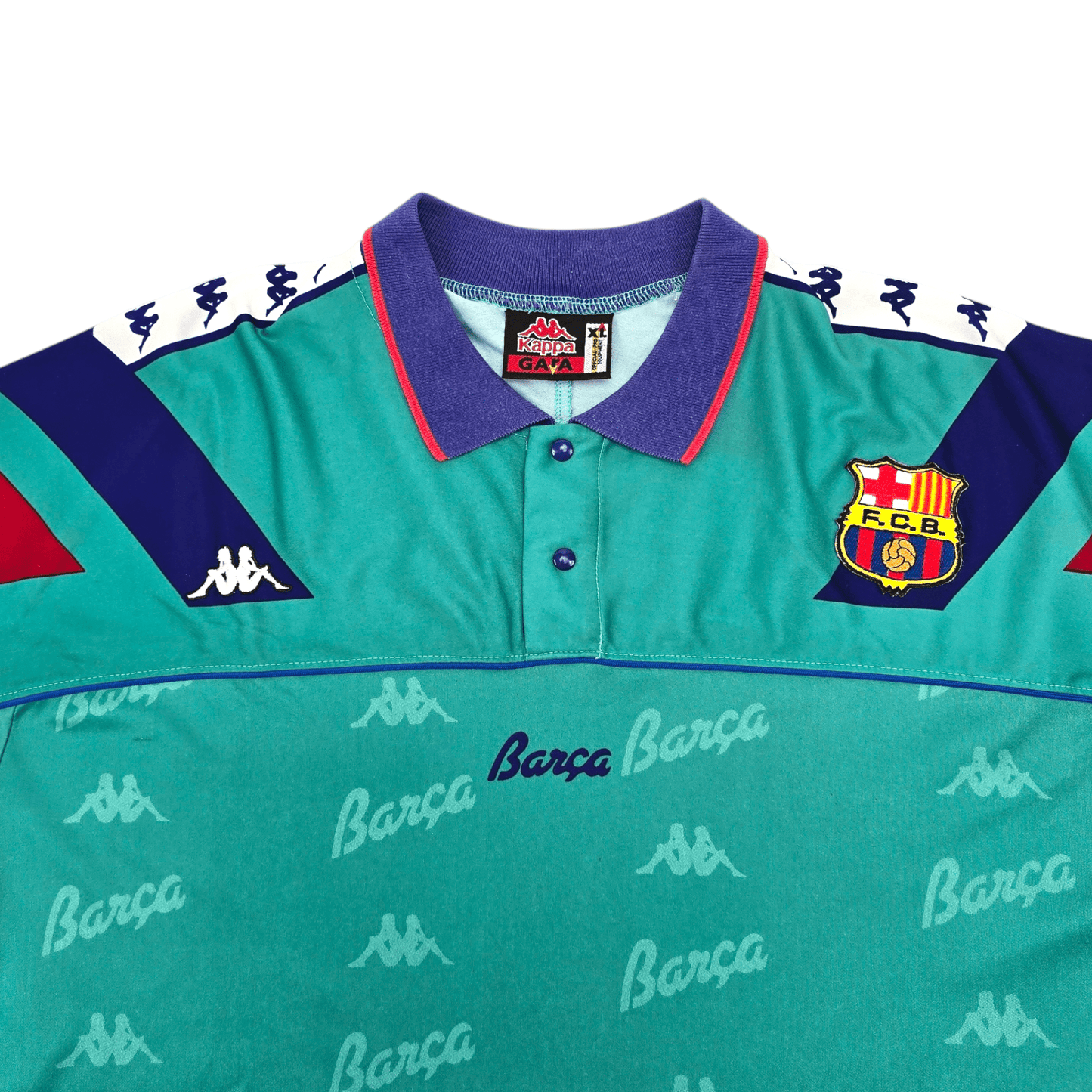 1992/95 Barcelona Away Football Shirt (XL) Kappa