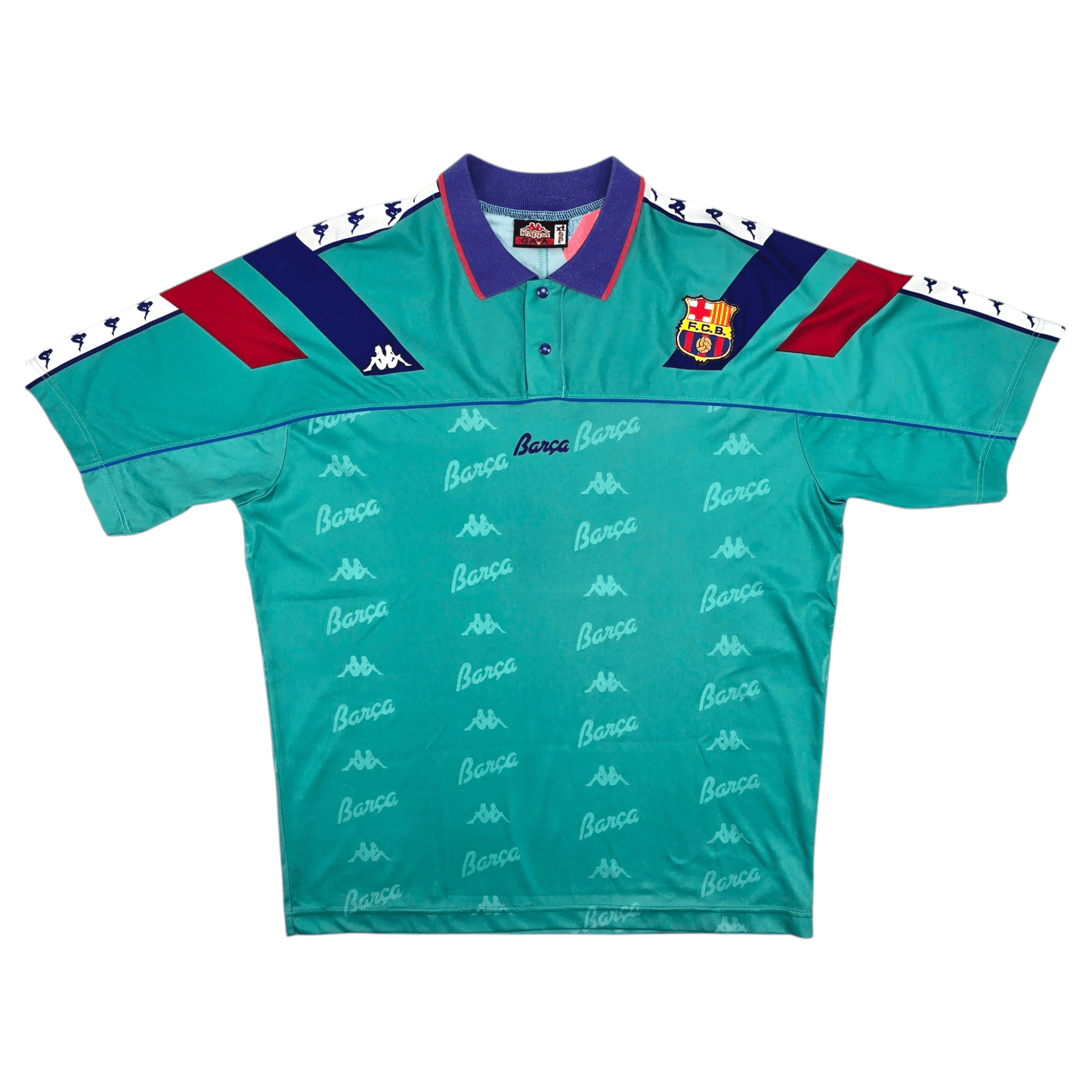 1992/95 Barcelona Away Football Shirt (XL) Kappa