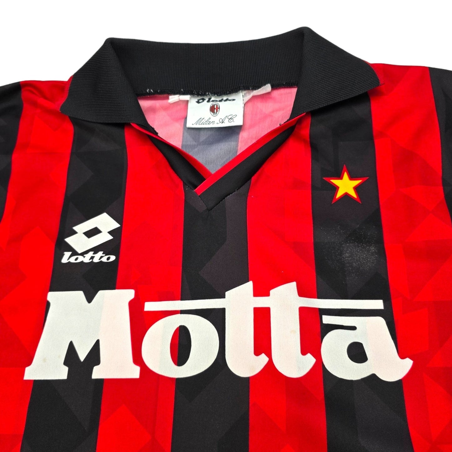 1993/94 AC Milan Home Football Shirt (L) Lotto # 4 (Albertini)