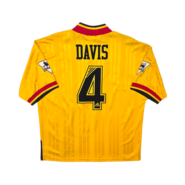 1993/94 Arsenal Away Football Shirt (XL) Adidas #5 Davis