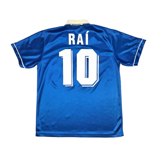 1993/94 Brazil Away Football Shirt (L) Umbro #10 Rai