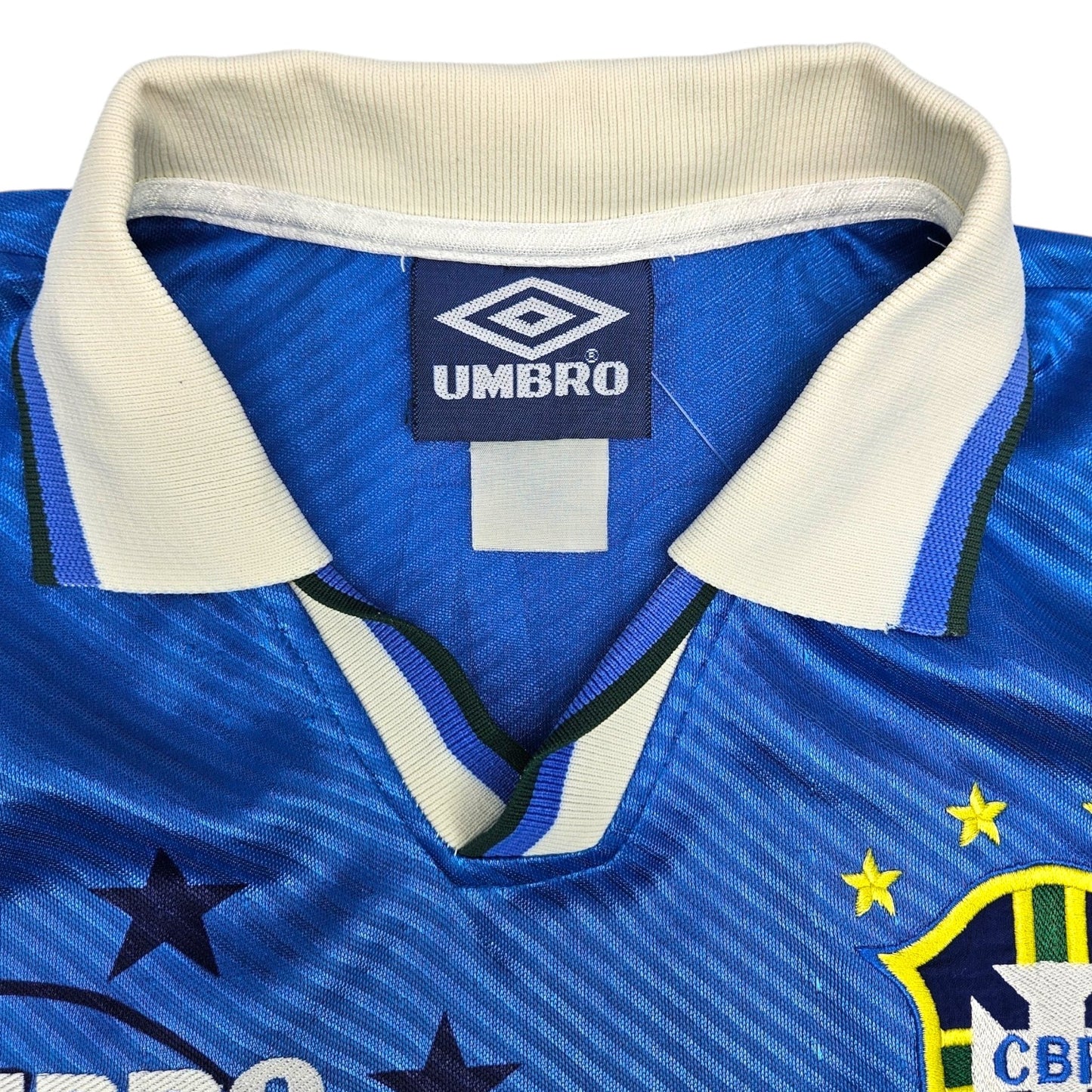 1993/94 Brazil Away Football Shirt (L) Umbro #10 Rai
