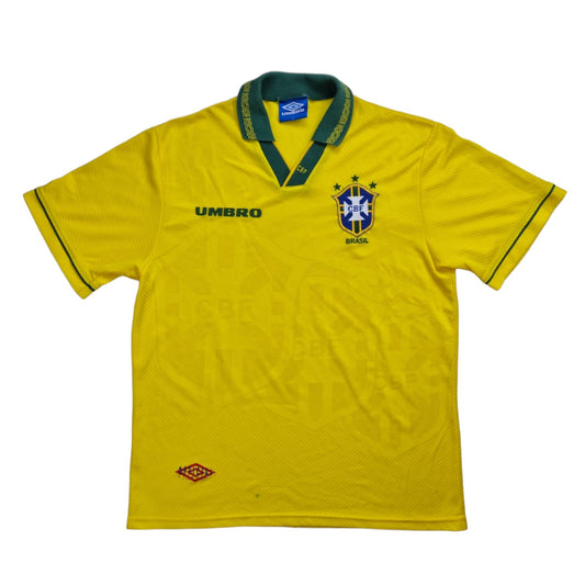 1993/94 Brazil Home Football Shirt (L) Umbro