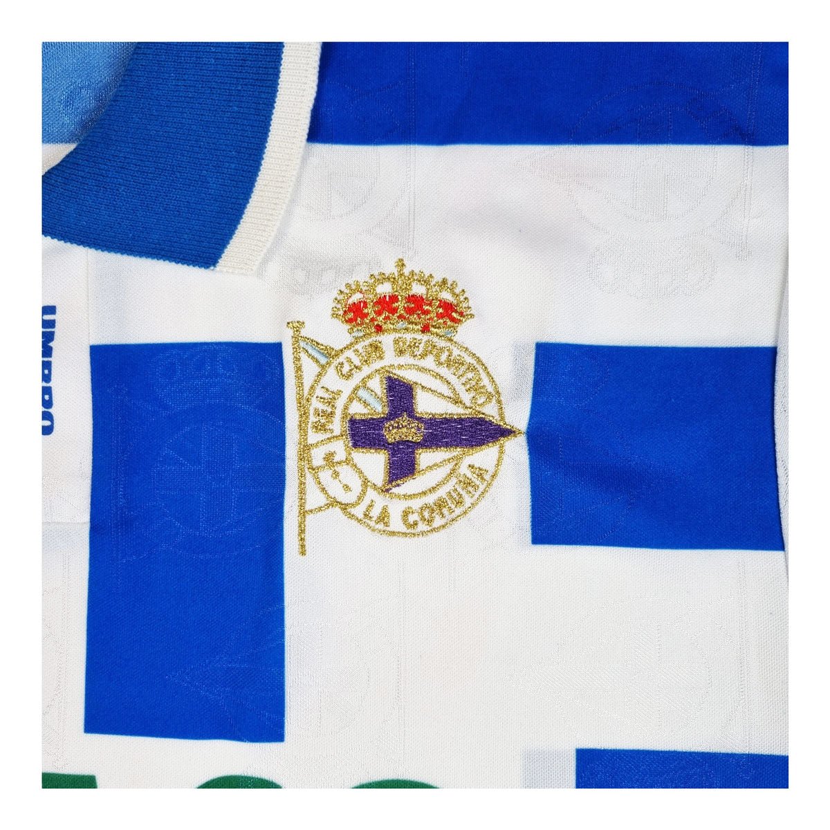 1993/94 Deportivo La Coruna Home Football Shirt (XL) Umbro
