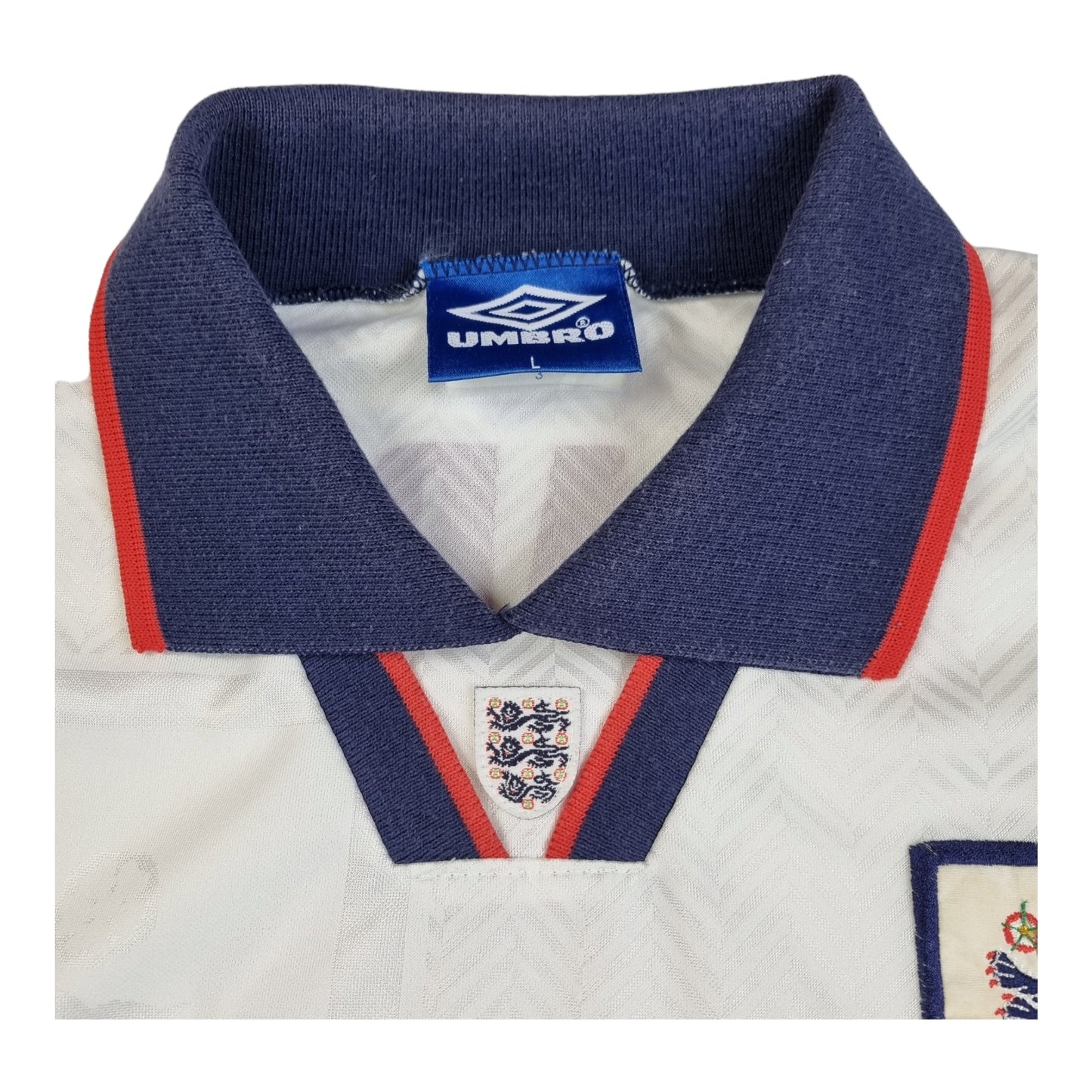1993/94 England Home Football Shirt (L) Umbro #3 Pearce
