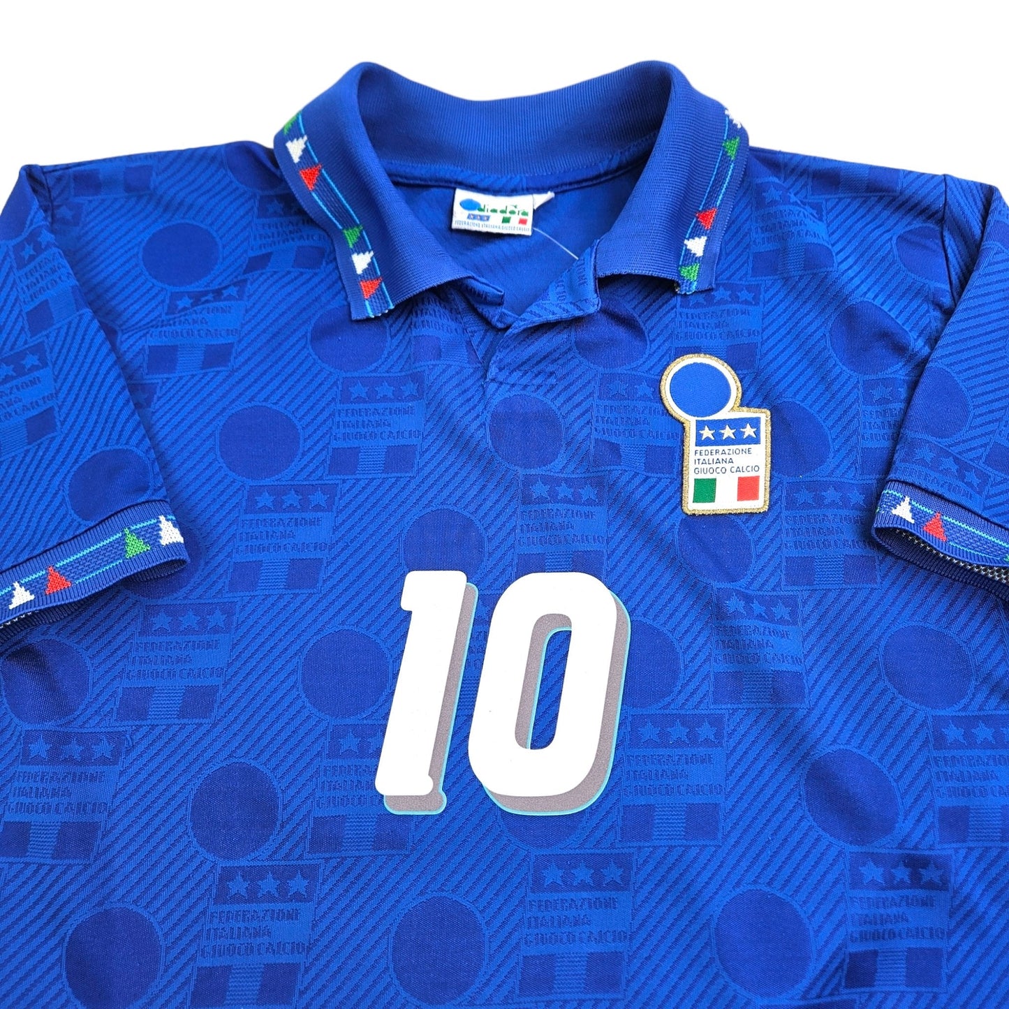 1993/94 Italy Home Football Shirt (M) Diadora # 10 (Baggio)