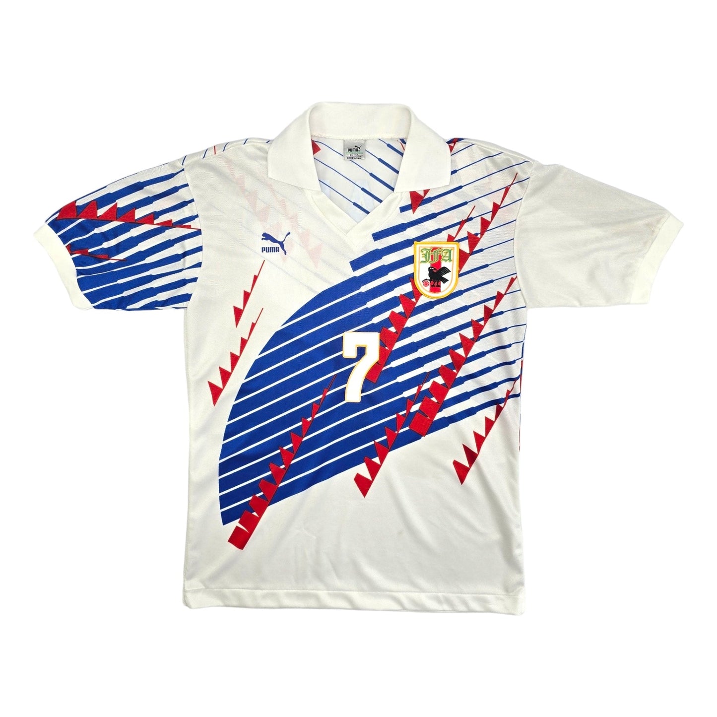 1993/94 Japan Away Football Shirt (M) Puma #7 Ihara