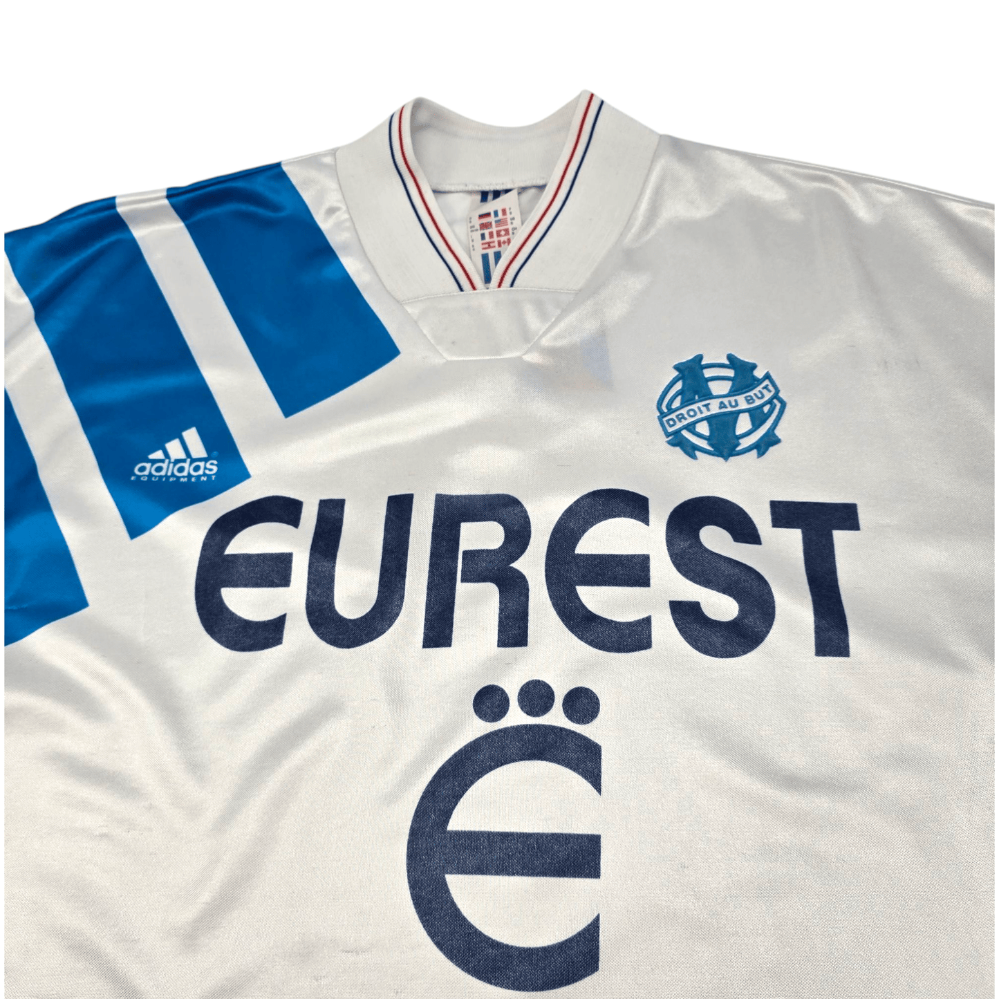 1993/94 Olympique Marseille Home Football Shirt (S) Adidas