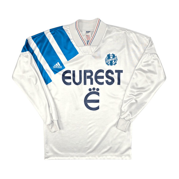 1993/94 Olympique Marseille Home Football Shirt (S) Adidas