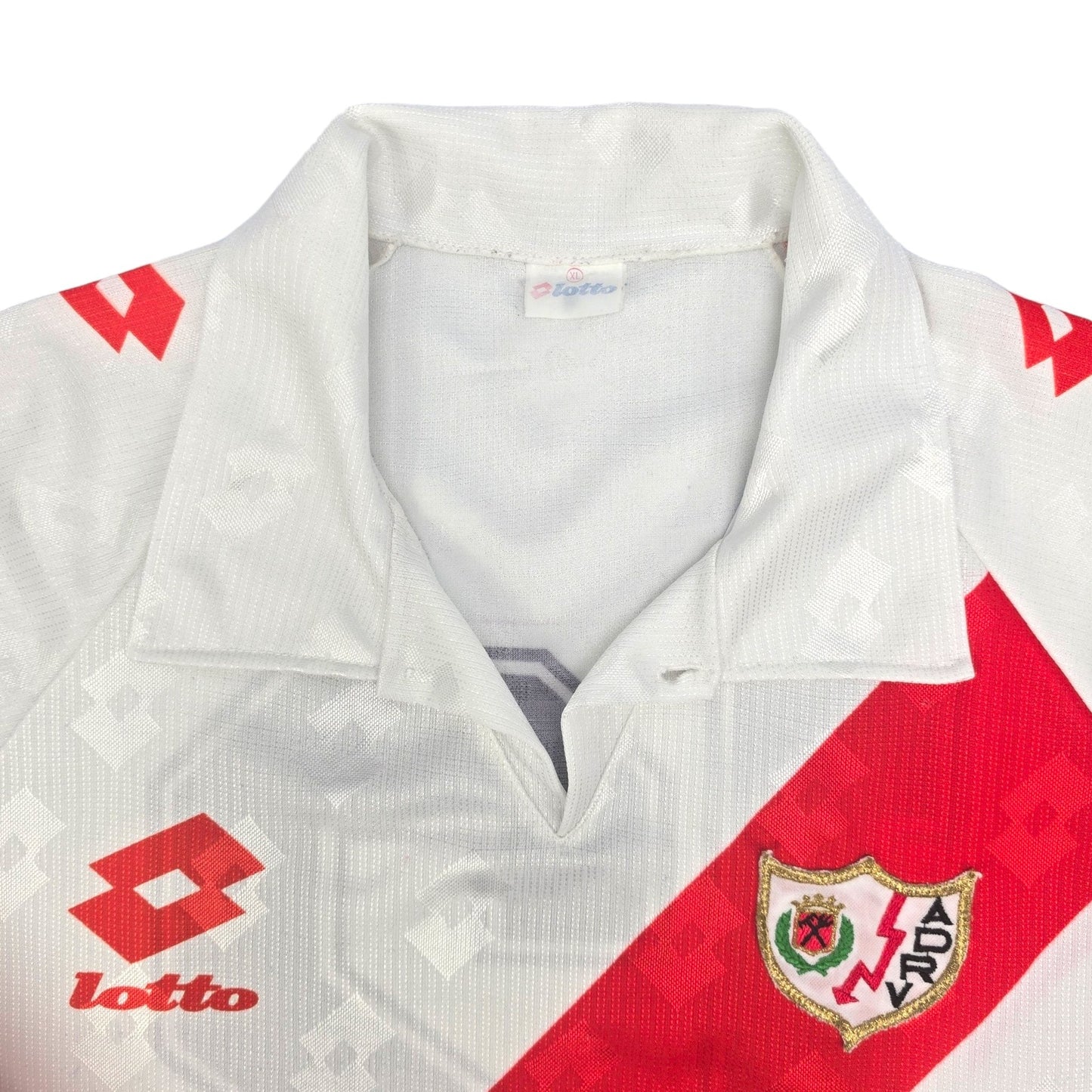 1993/94 Rayo Vallecano Home Football Shirt (XL) Lotto #12 (Match Worn)