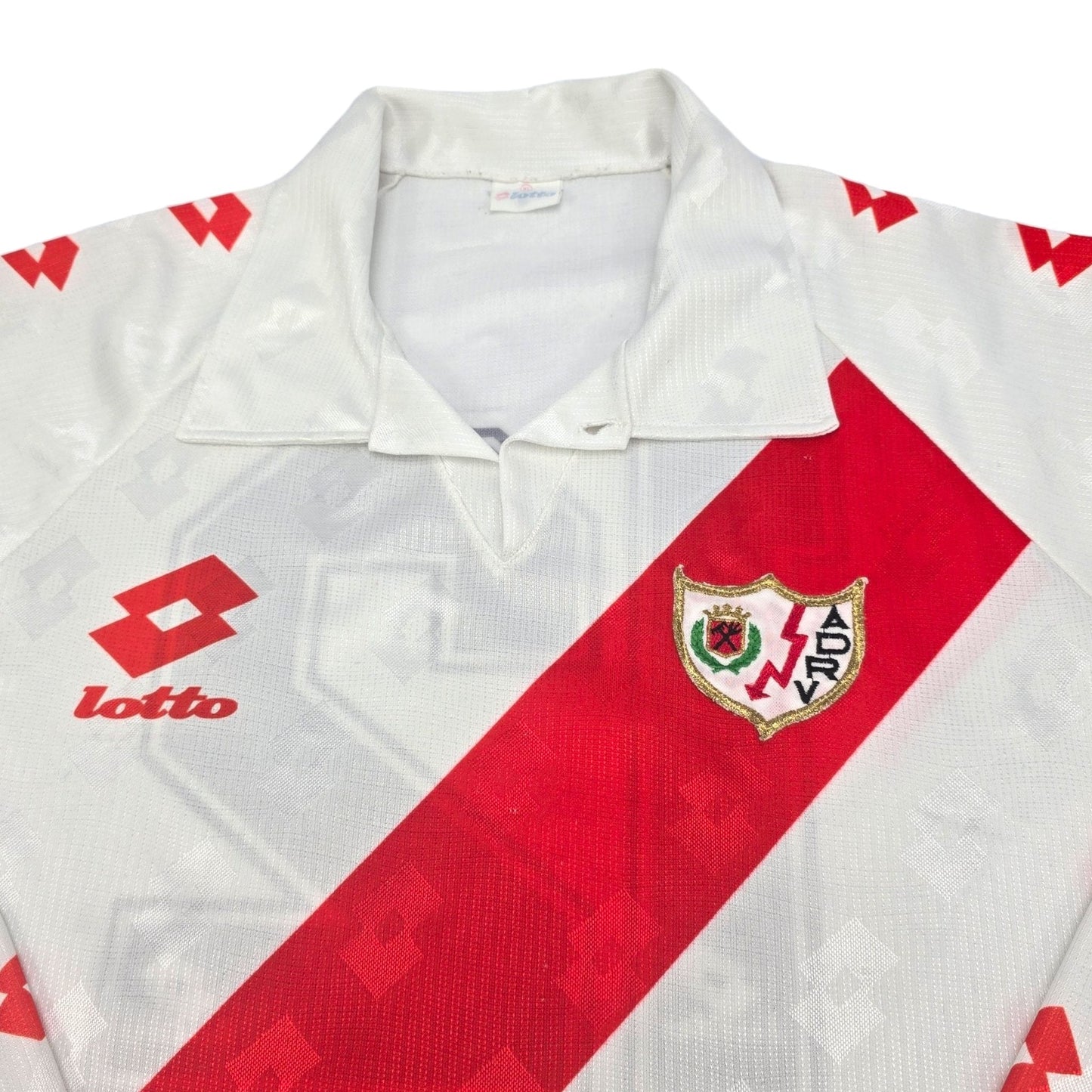 1993/94 Rayo Vallecano Home Football Shirt (XL) Lotto #12 (Match Worn)
