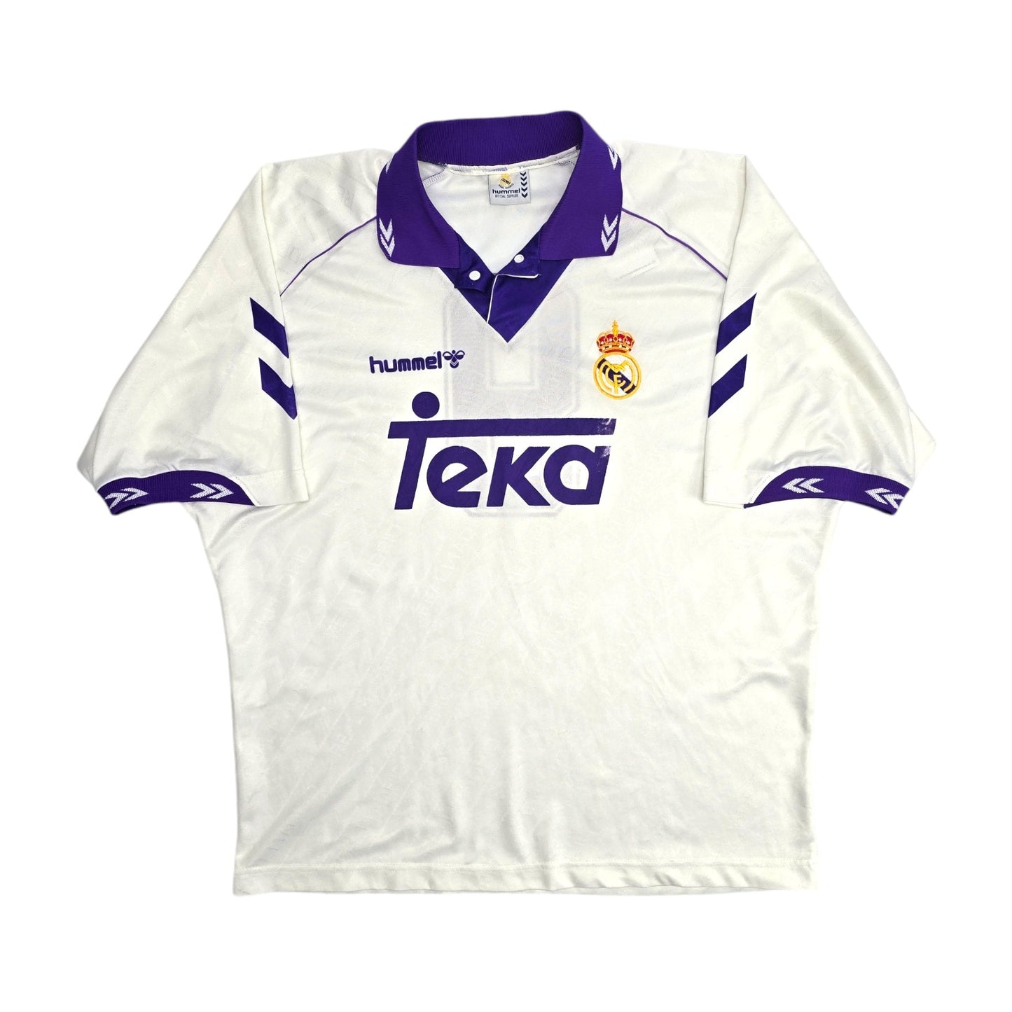 1993/94 Real Madrid Home Football Shirt (XL) Hummel #9 (Alfonso)