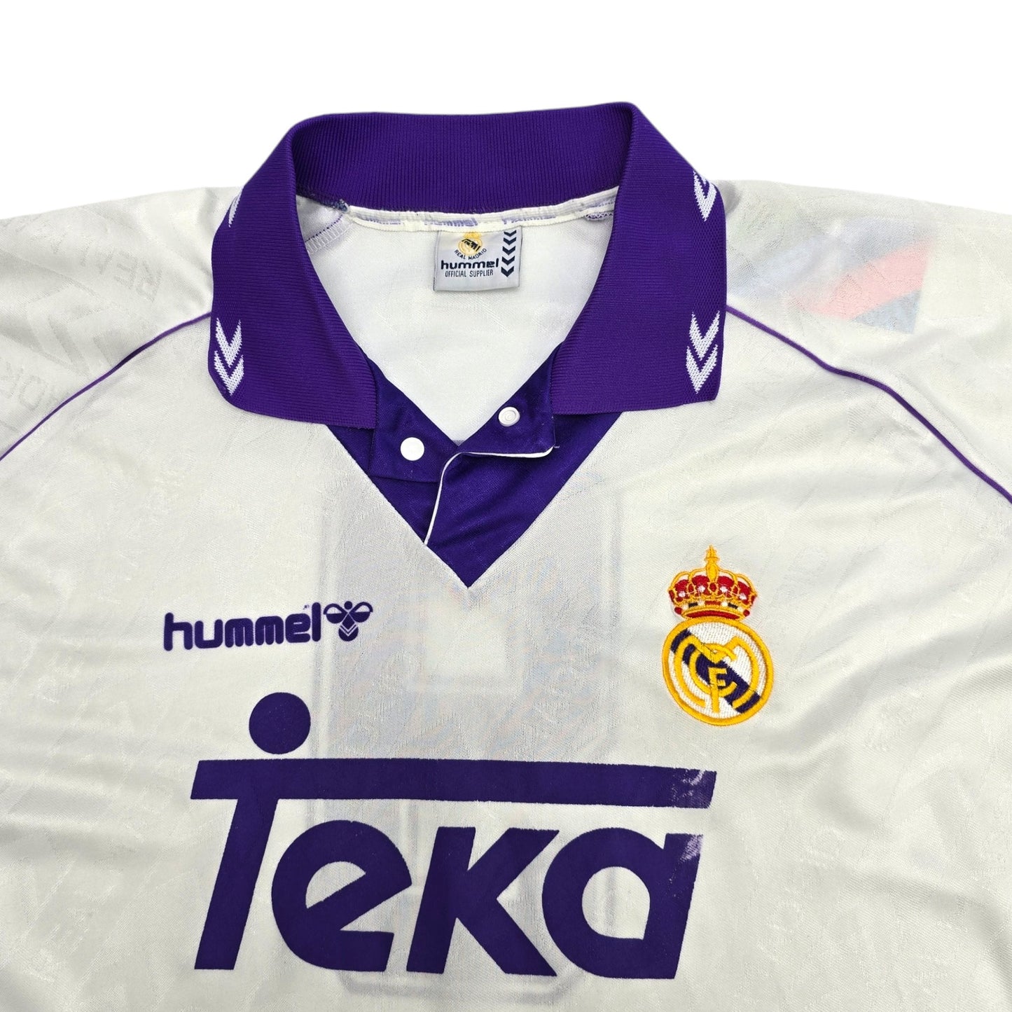 1993/94 Real Madrid Home Football Shirt (XL) Hummel #9 (Alfonso)