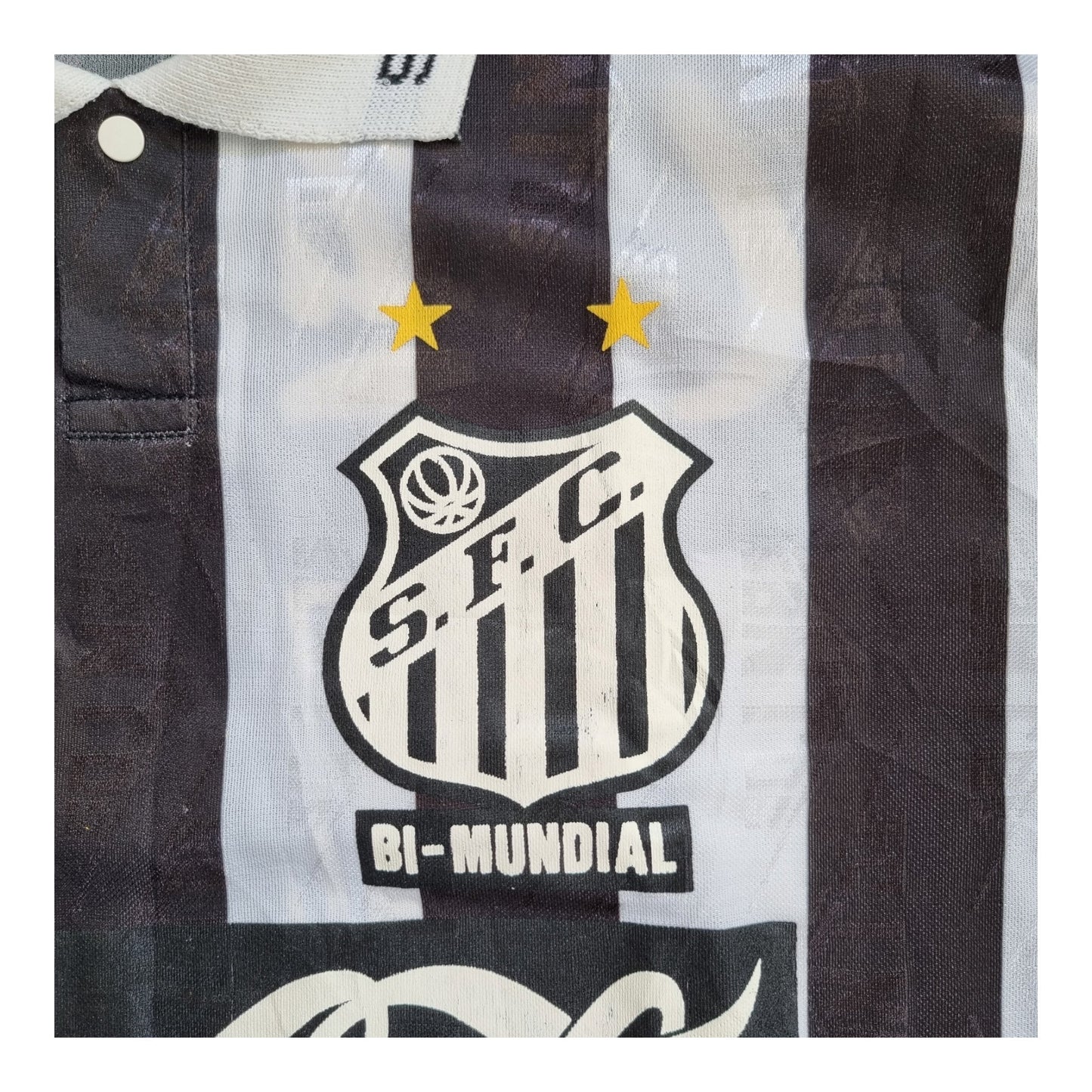 1993/94 Santos Away Football Shirt (L) Dellerba #10