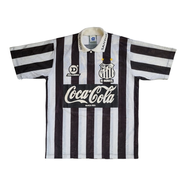 1993/94 Santos Away Football Shirt (L) Dellerba #10