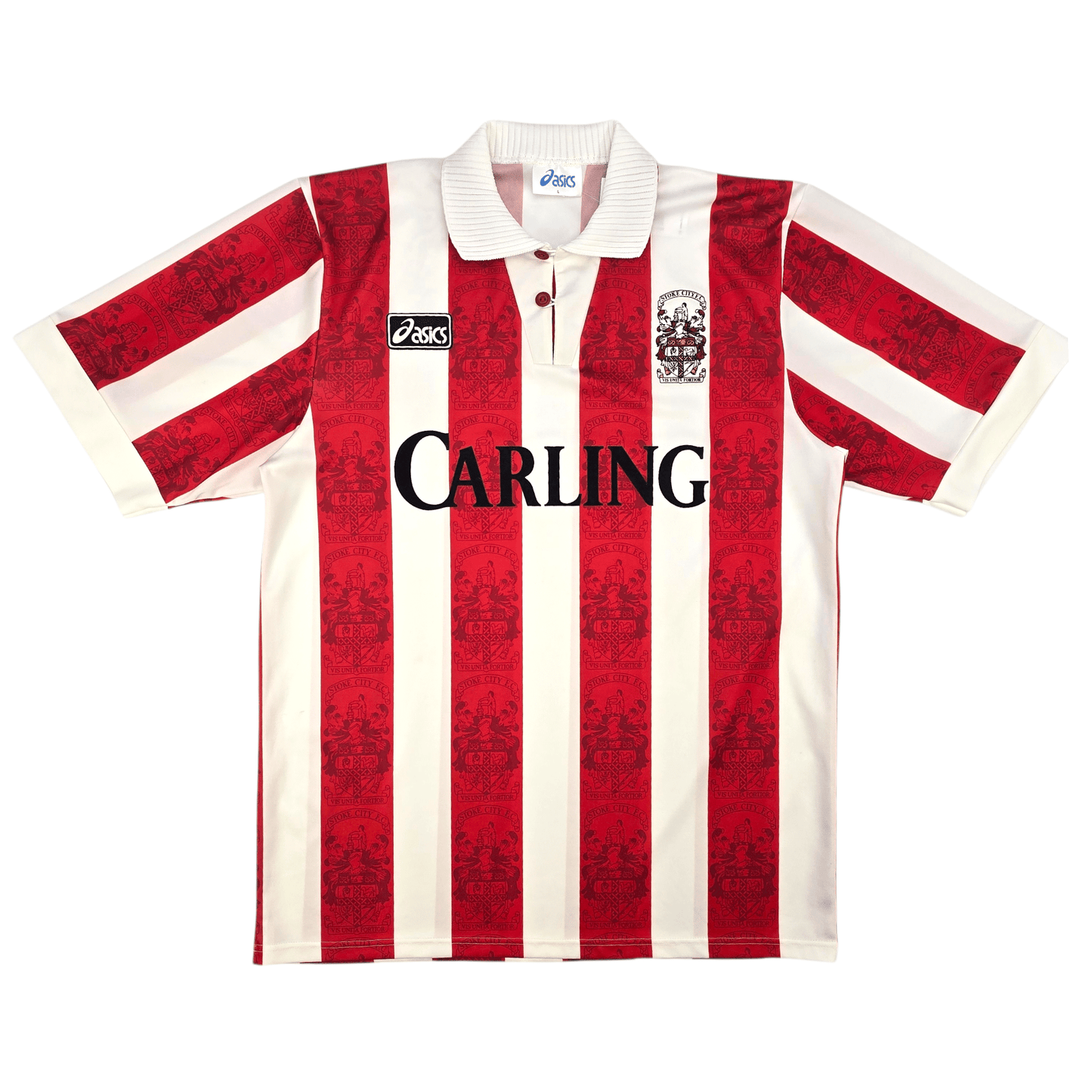 1993/94 Stoke City Home Football Shirt (L) Asics
