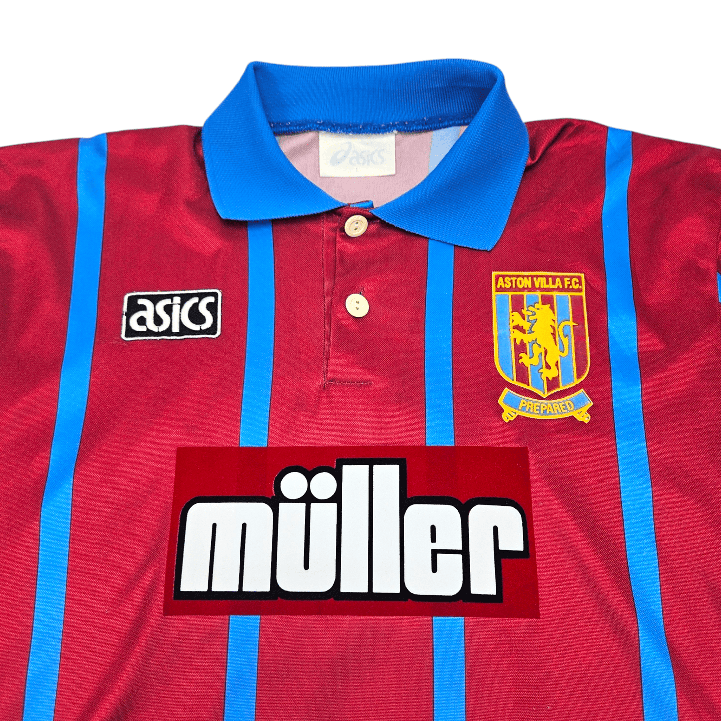1993/95 Aston Villa Home Football Shirt (L) Asics #5 McGrath