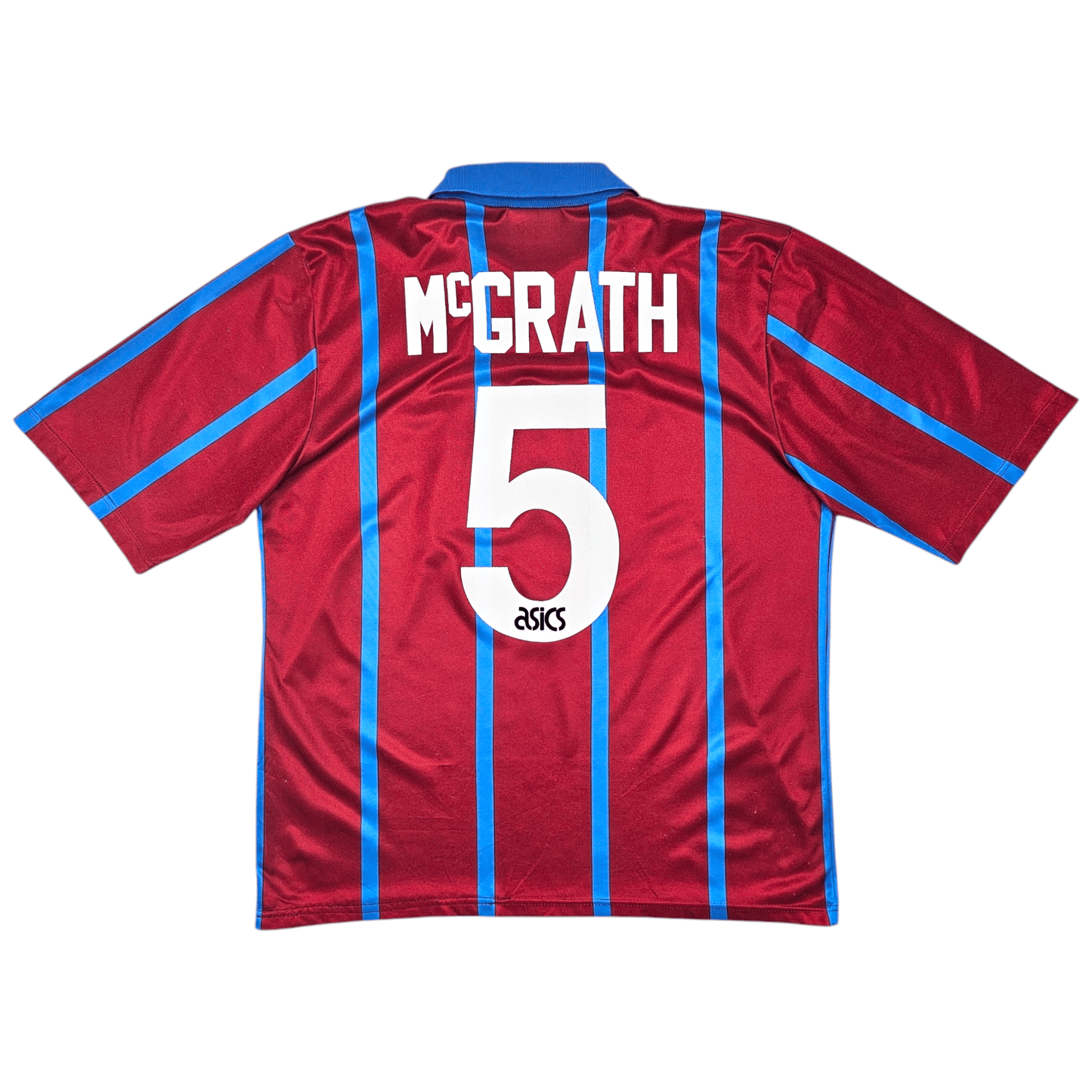 1993/95 Aston Villa Home Football Shirt (L) Asics #5 McGrath
