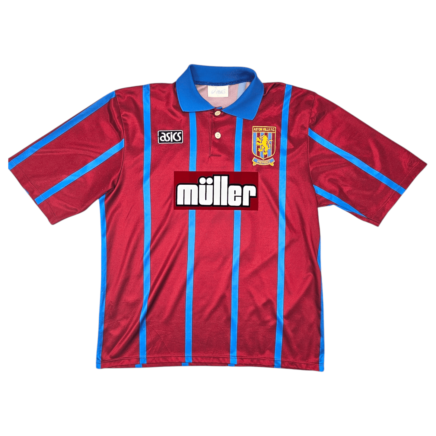 1993/95 Aston Villa Home Football Shirt (L) Asics #5 McGrath