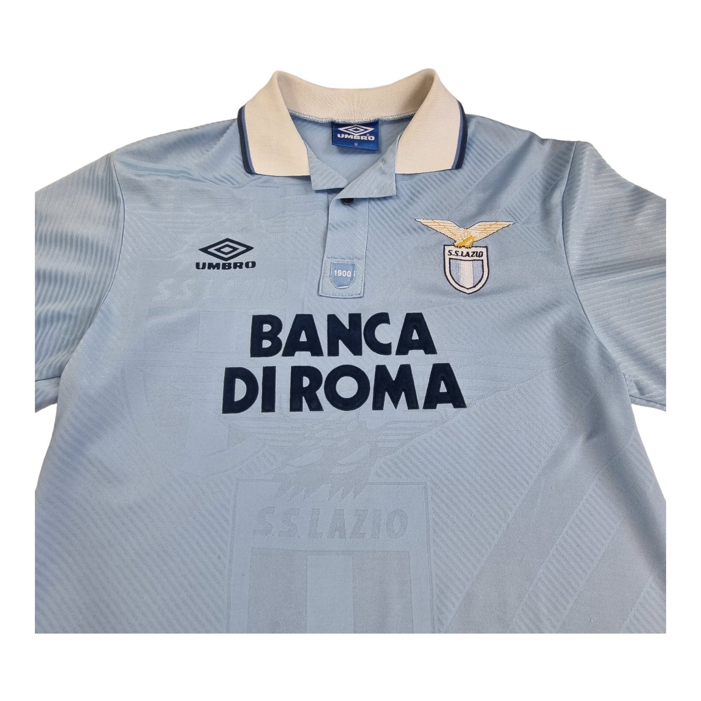 1993/95 Lazio Home Football Shirt (M) Umbro #10 Gascoigne
