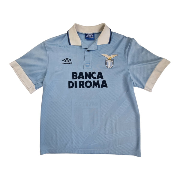 1993/95 Lazio Home Football Shirt (M) Umbro #10 Gascoigne